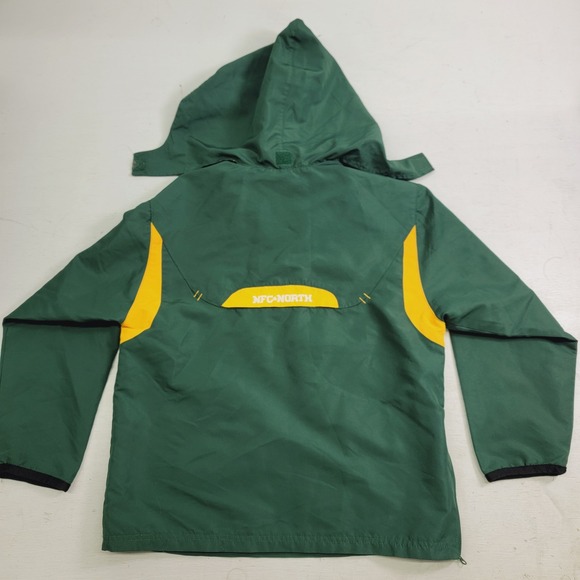 Green Bay Packers Jacket Youth Boys Sz M (12-14) Reebok NFL Windbreaker‎ Jacket - Picture 7 of 10